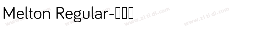 Melton Regular字体转换